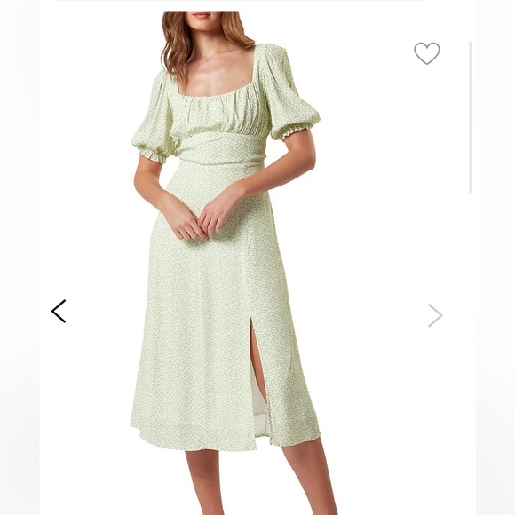 Charlie Holiday Mia MIDI Dress- green floral - Picture 9 of 11